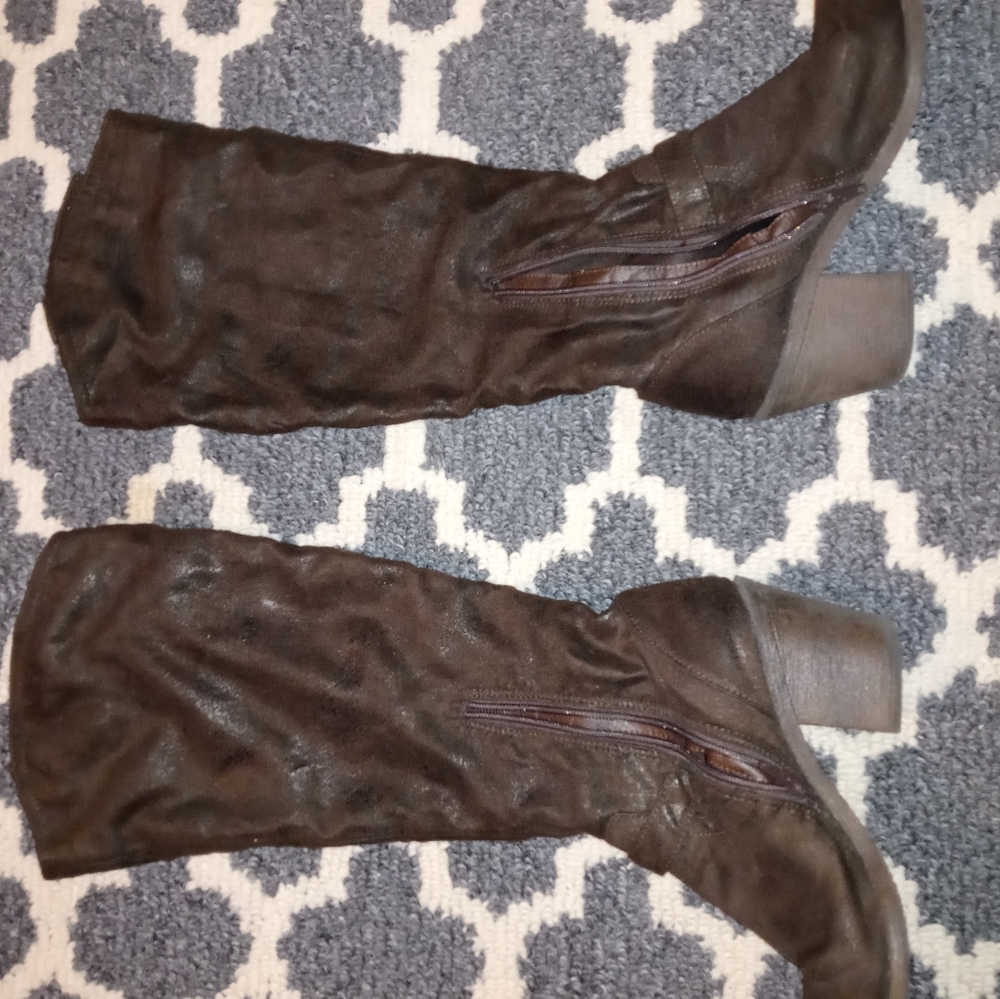 Tall brown boots